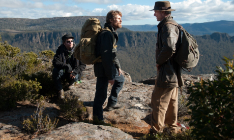 Daniel Nettheim on set with Willem Defoe and Sam Neill