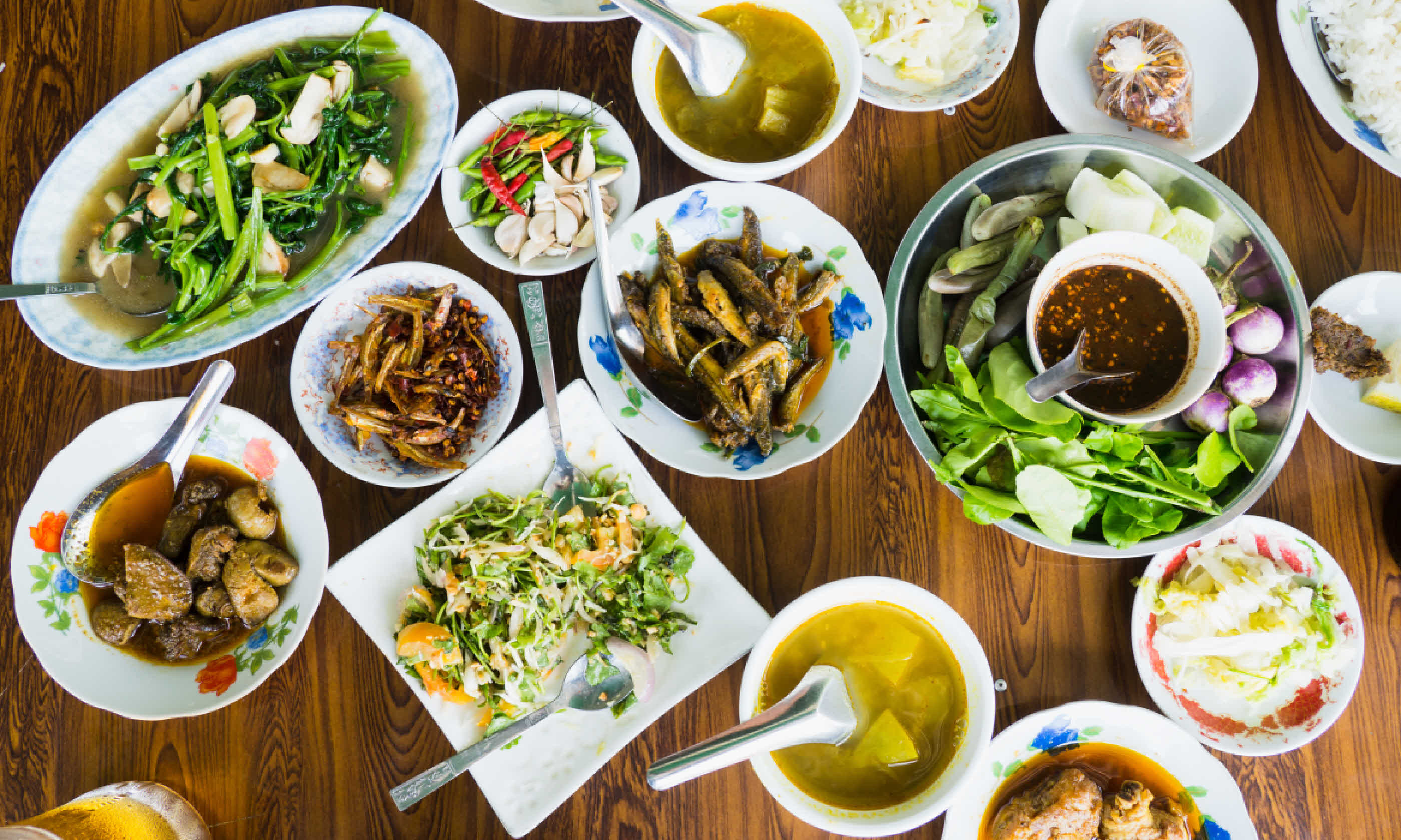 Restaurant table in Burma (Shutterstock)