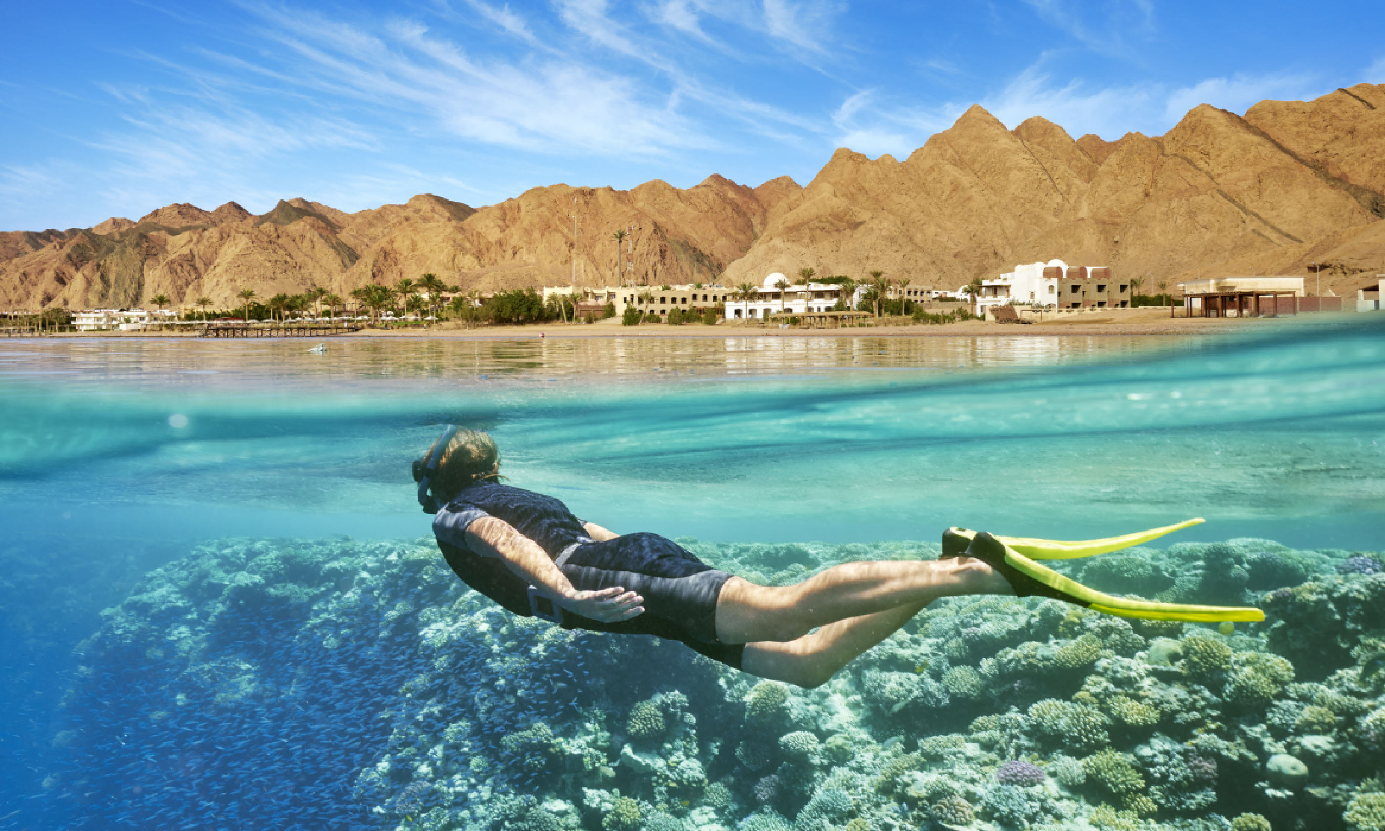 Snorkelling in Dahab, Egypt (Shutterstock)
