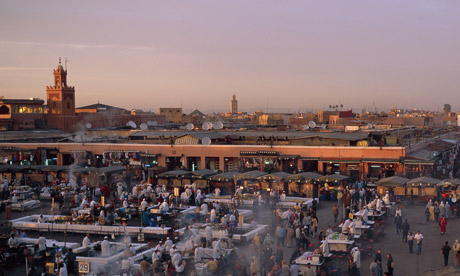 The food stalls of Djemaa el Fna, Marrakech gear up for the iftar rush (Morocco Tourist Board)