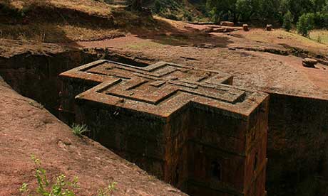 Lalibela's 12th century sculptors carved away 'all the rock that wasn't a church' (DamienHR)