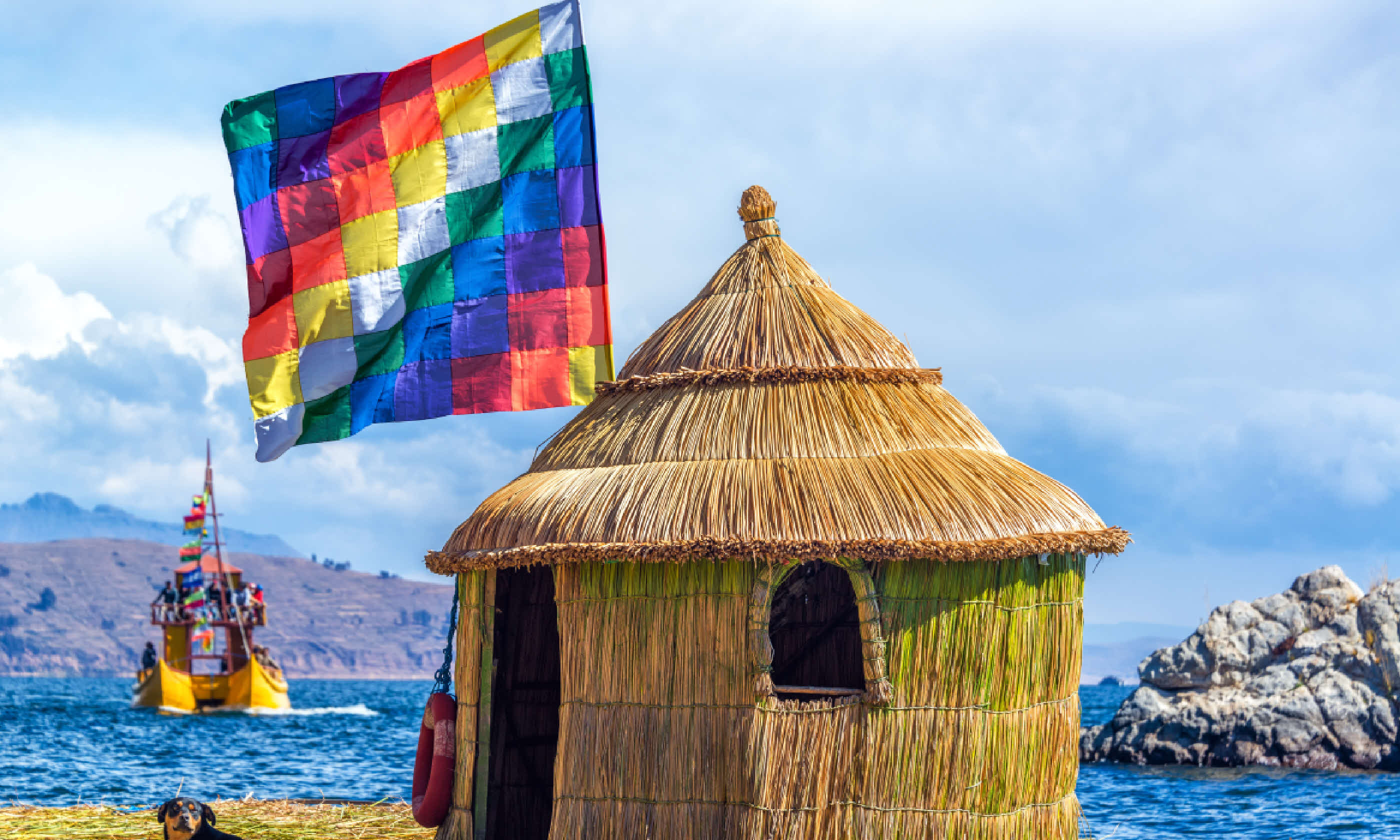 Floating island on Lake Titicaca (Shutterstock)