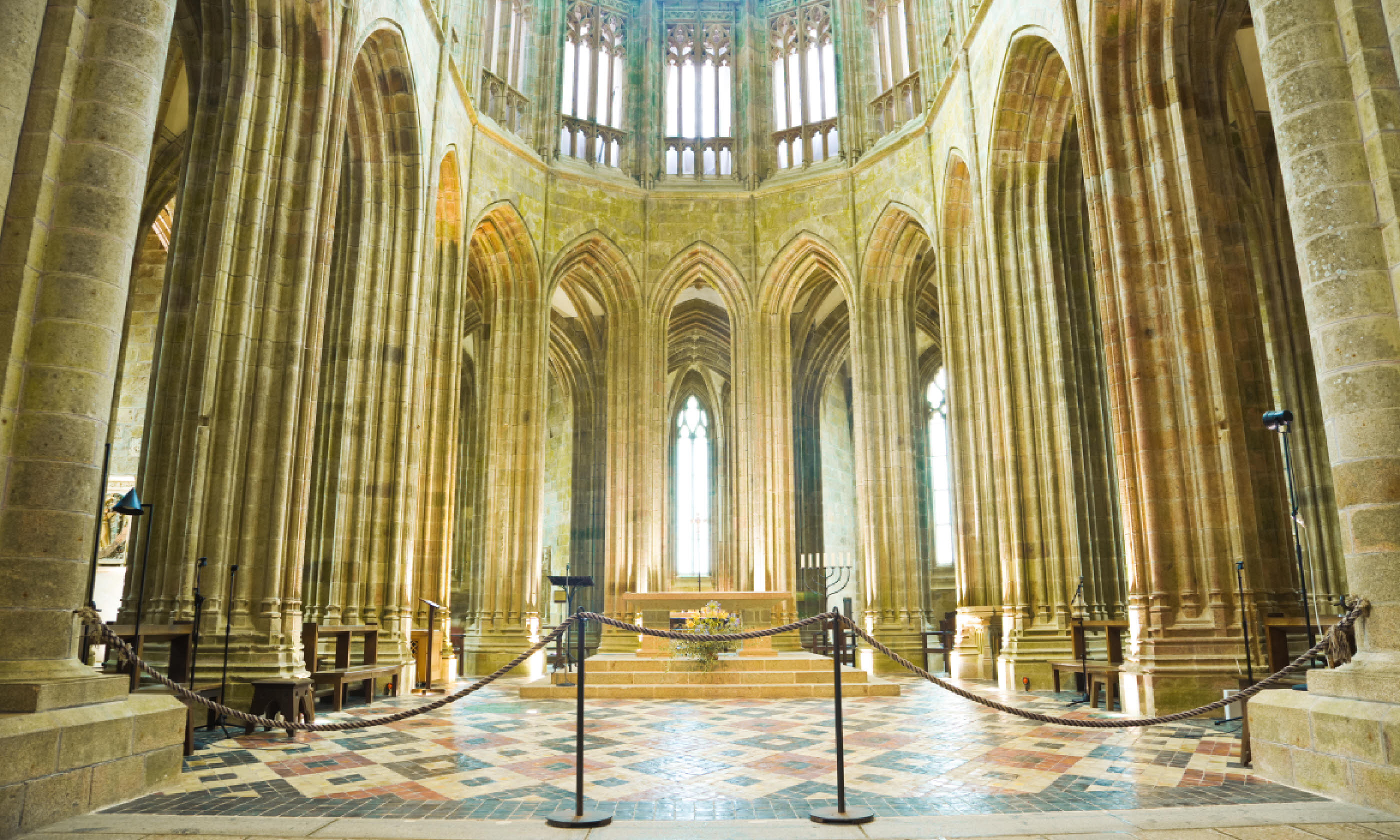 Inside the Abbey of Mont Saint Michel (Shutterstock)