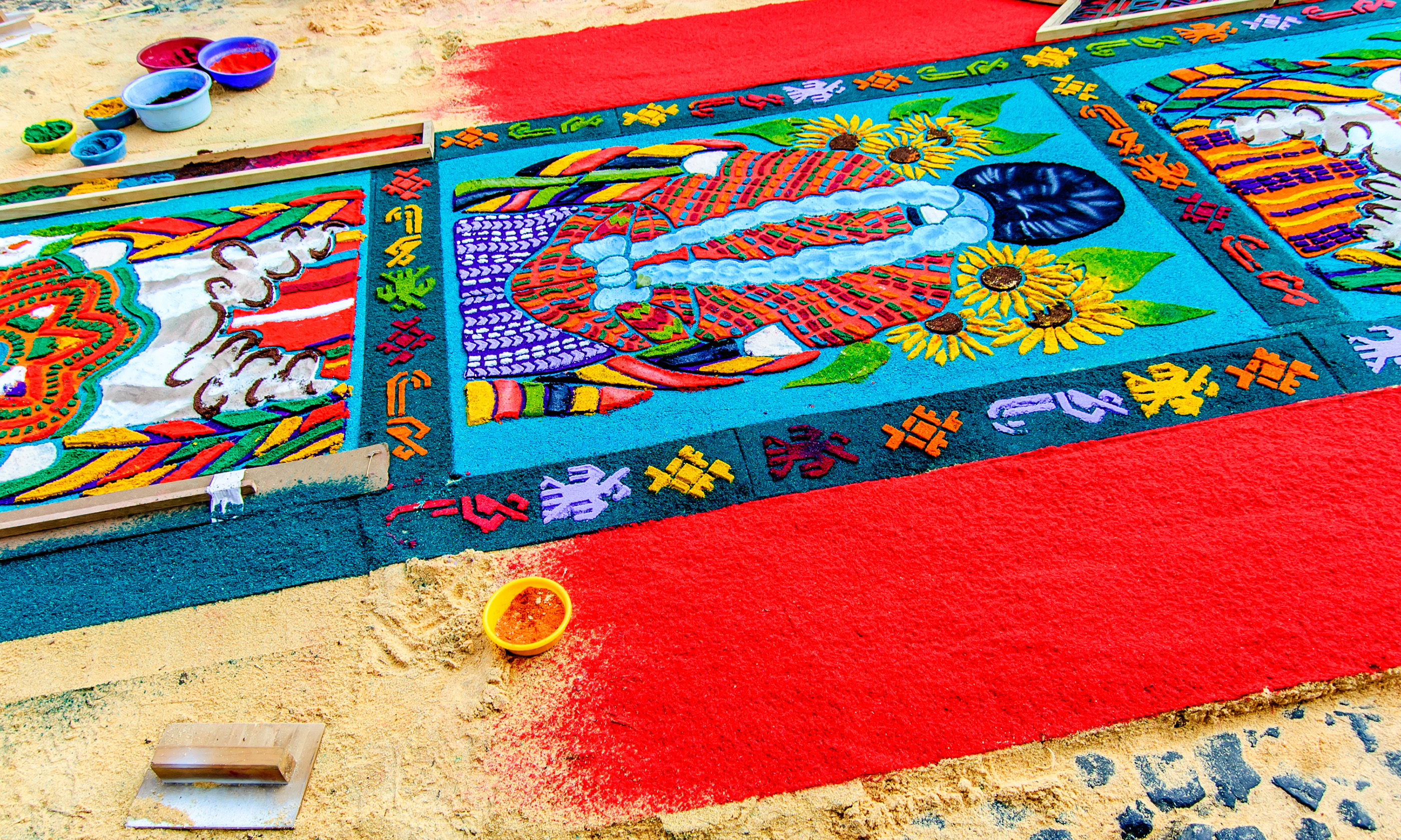 Palm Sunday carpet, Antigua (Shutterstock.com)