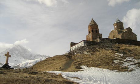 Mount Kazbek was the playground of a dragon-slaying demigod called Amirani (rogoyski)