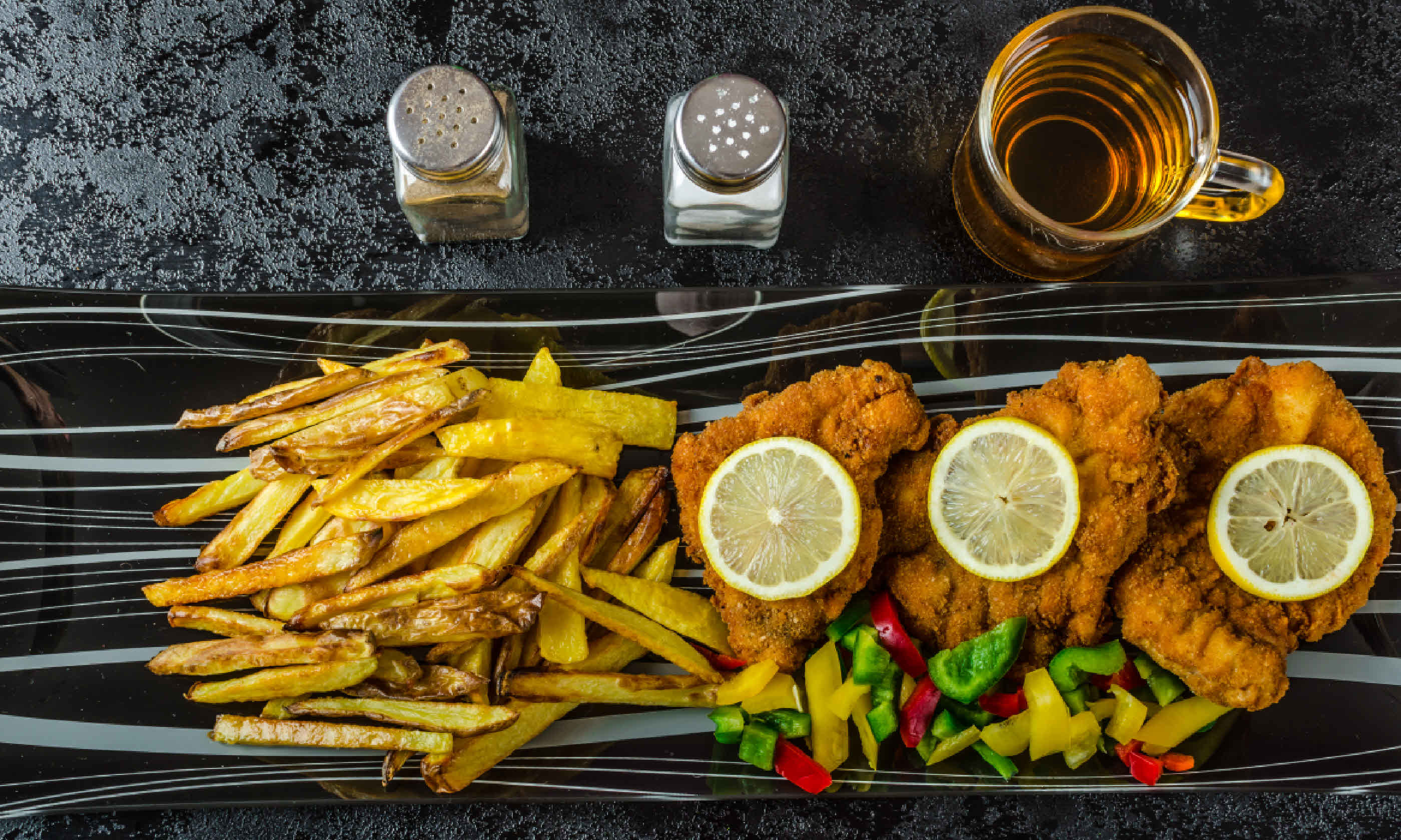 Schnitzel with french fries (Shutterstock)
