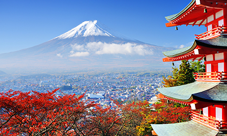Temple and Mount Fuji (Shutterstock.com. See credit below)