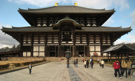 Stand face to face with the powerful structure of the Daibutsu Hall (JoshBerglund19)