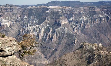 The rugged mountainous scenery of Copper Canyon 