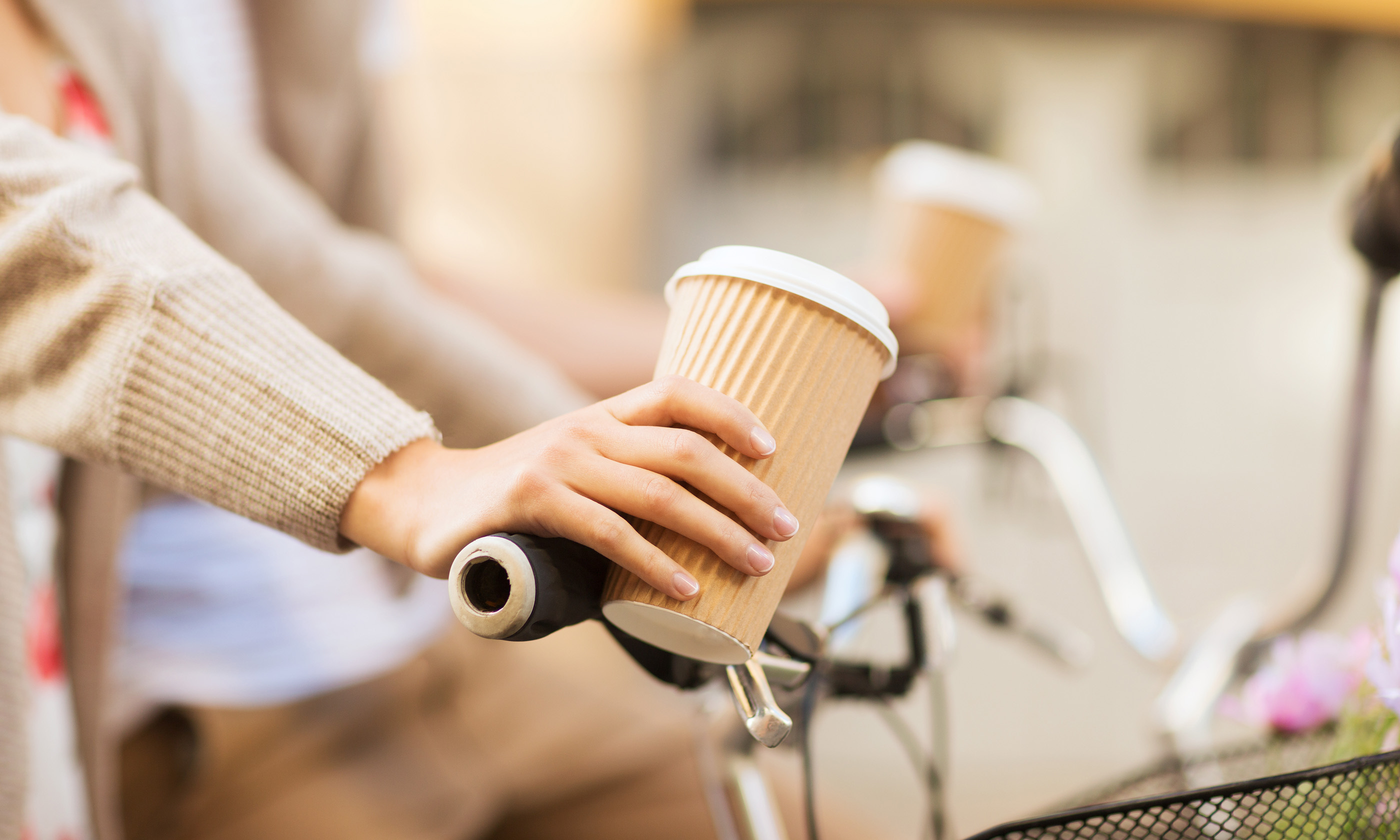 Coffee and cycling (Shutterstock: see main credit below)
