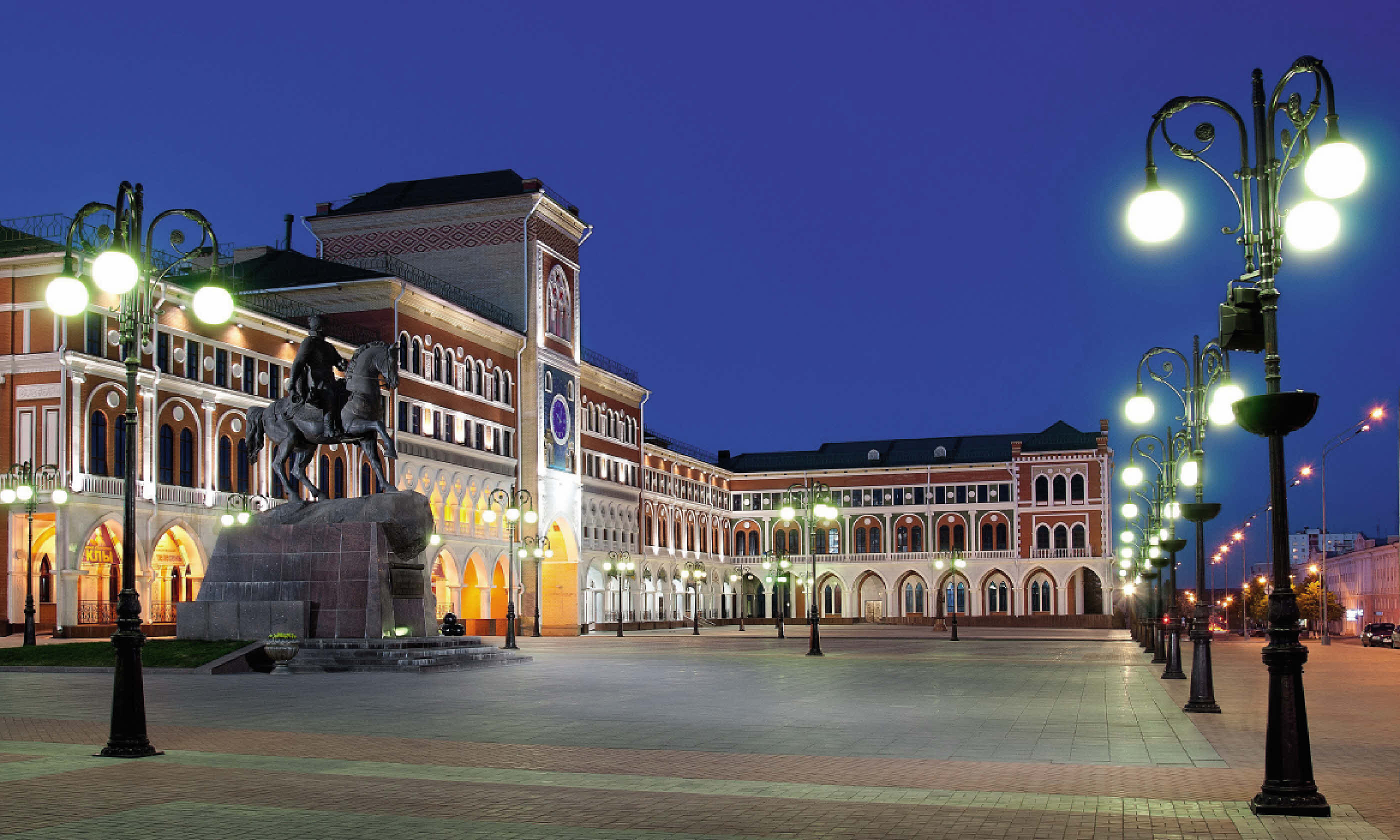 The main square of the Mari El republic's capital Yoshkar-Ola