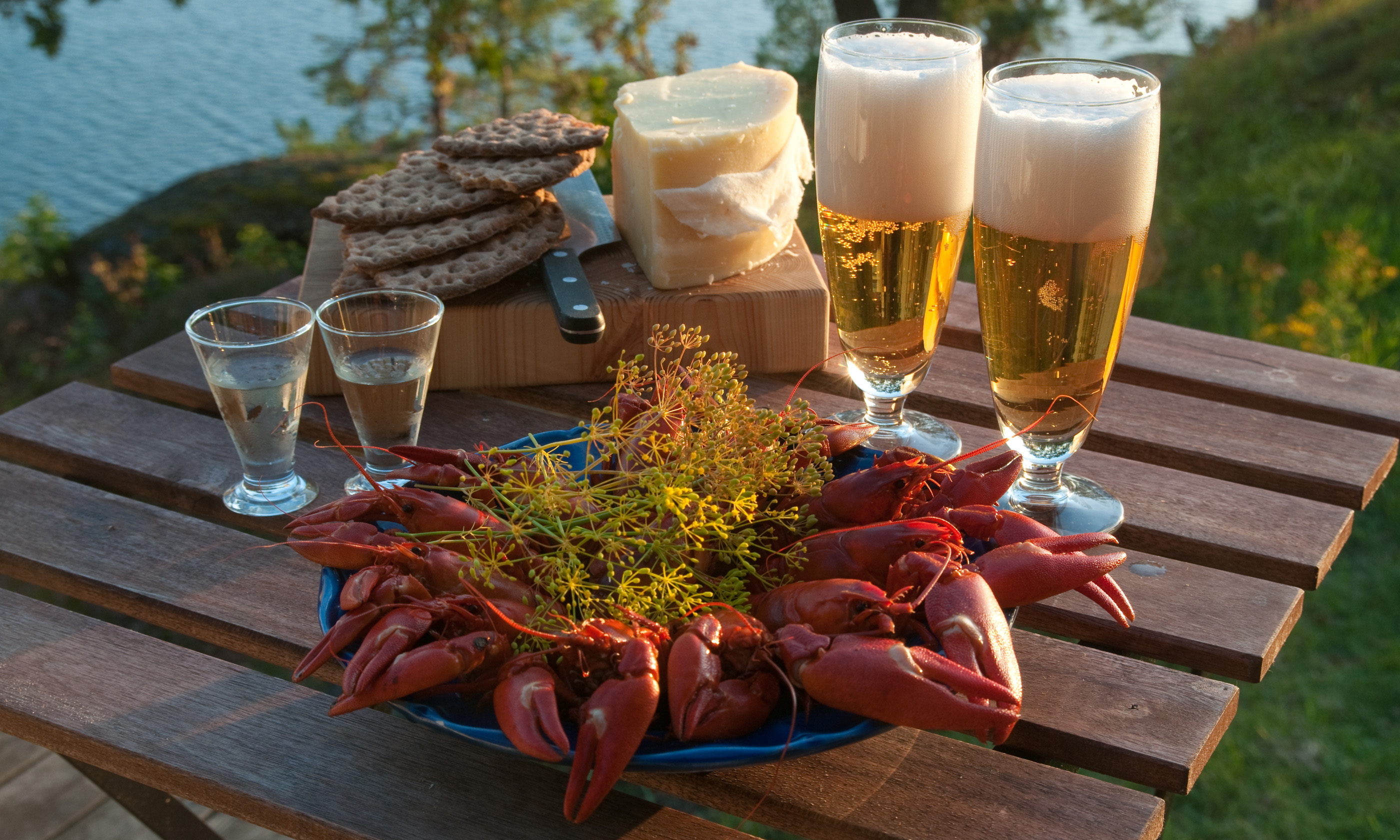 Table set for a Swedish crayfish party (Shutterstock: see main credit below)
