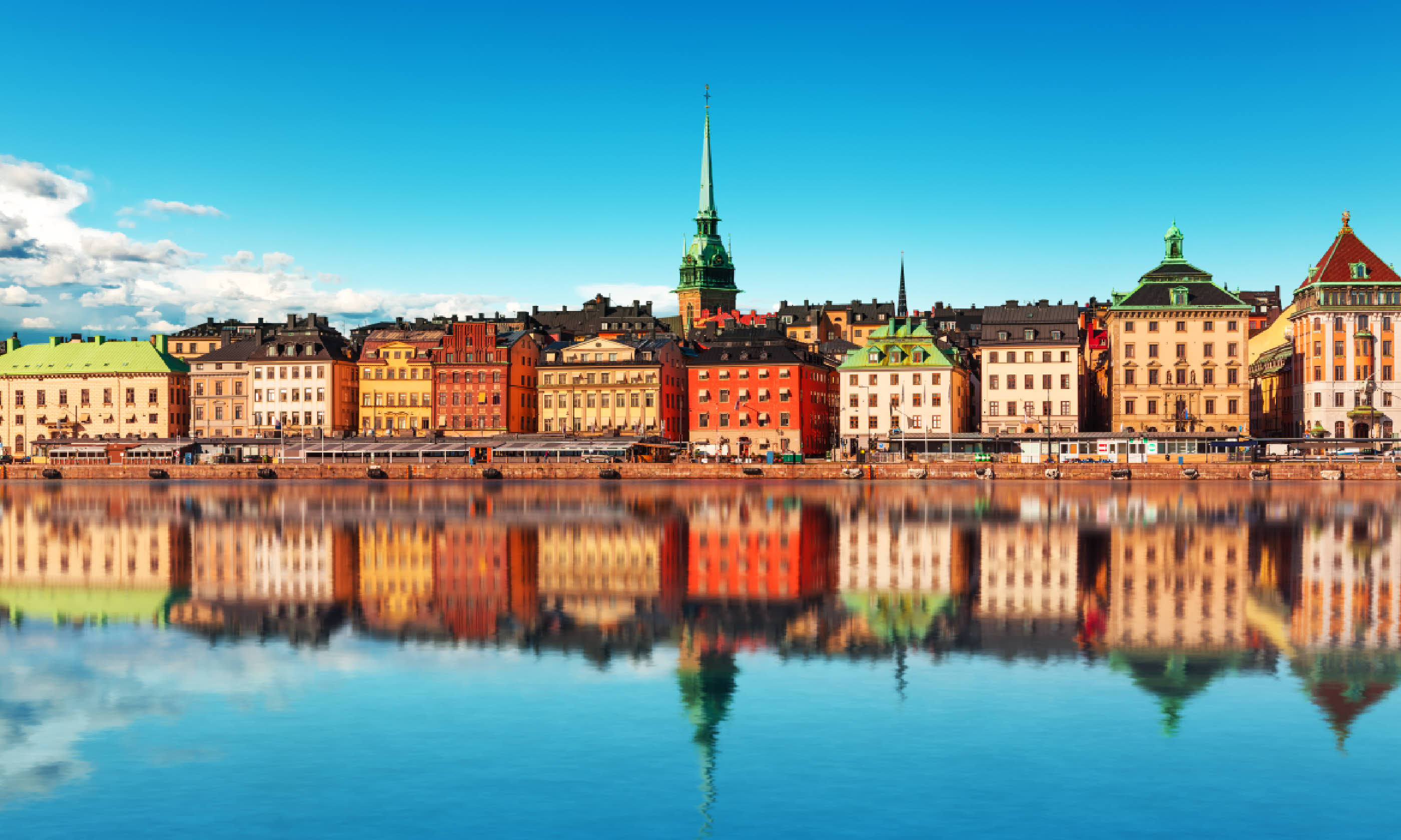 Scenic summer panorama of the Old Town, Stockholm (Shutterstock: see credit below)