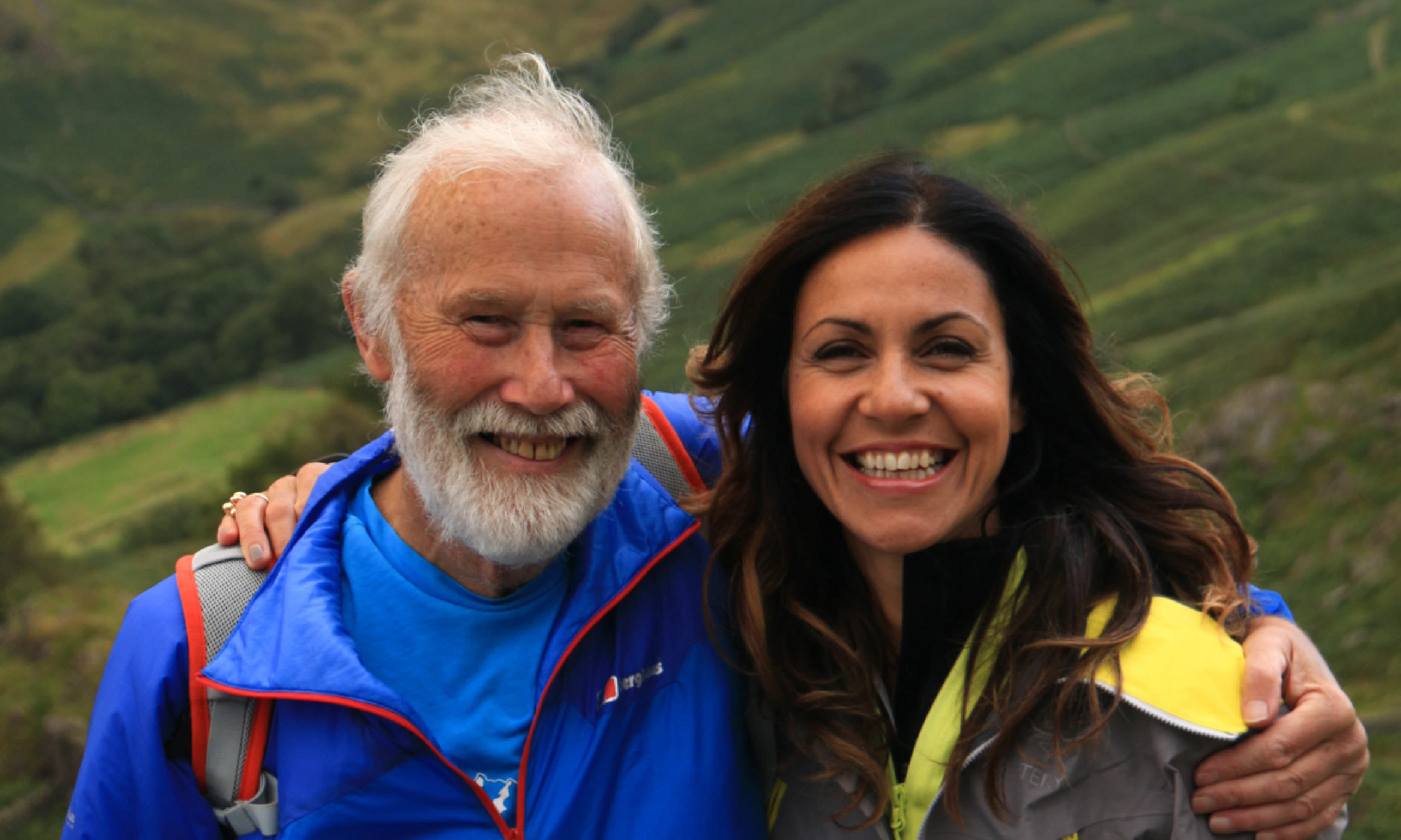 Julia with Chris Bonington