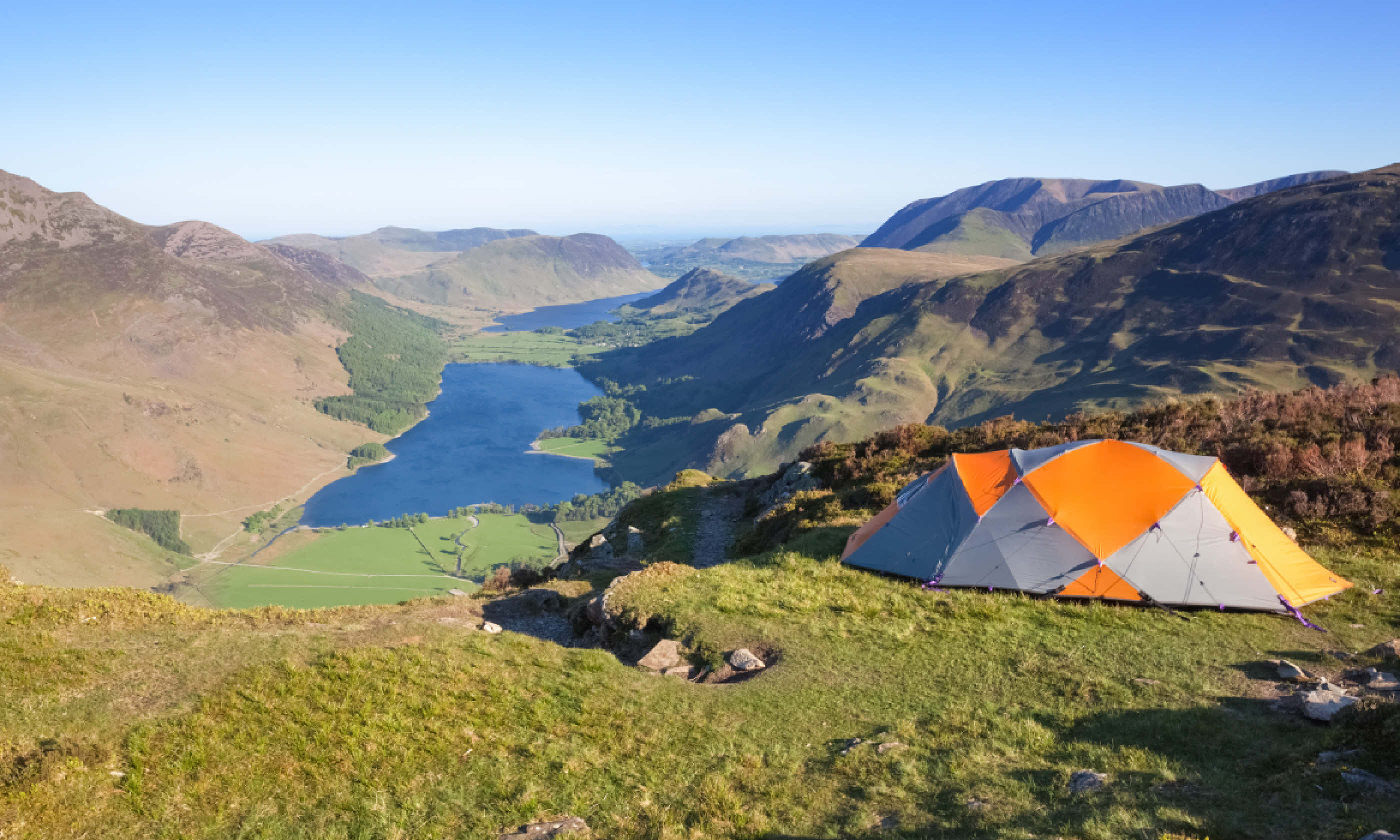 Wild camping overlooking Late Buttermere (Shutterstock: see credit below)