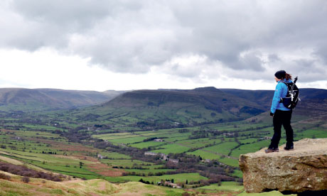 Back Tor is a good place to gaze down on Edale (Phoebe Smith)