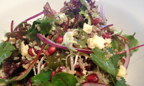 Quinoa and Caerphilly salad (images credited to Dylan’s Restaurant)