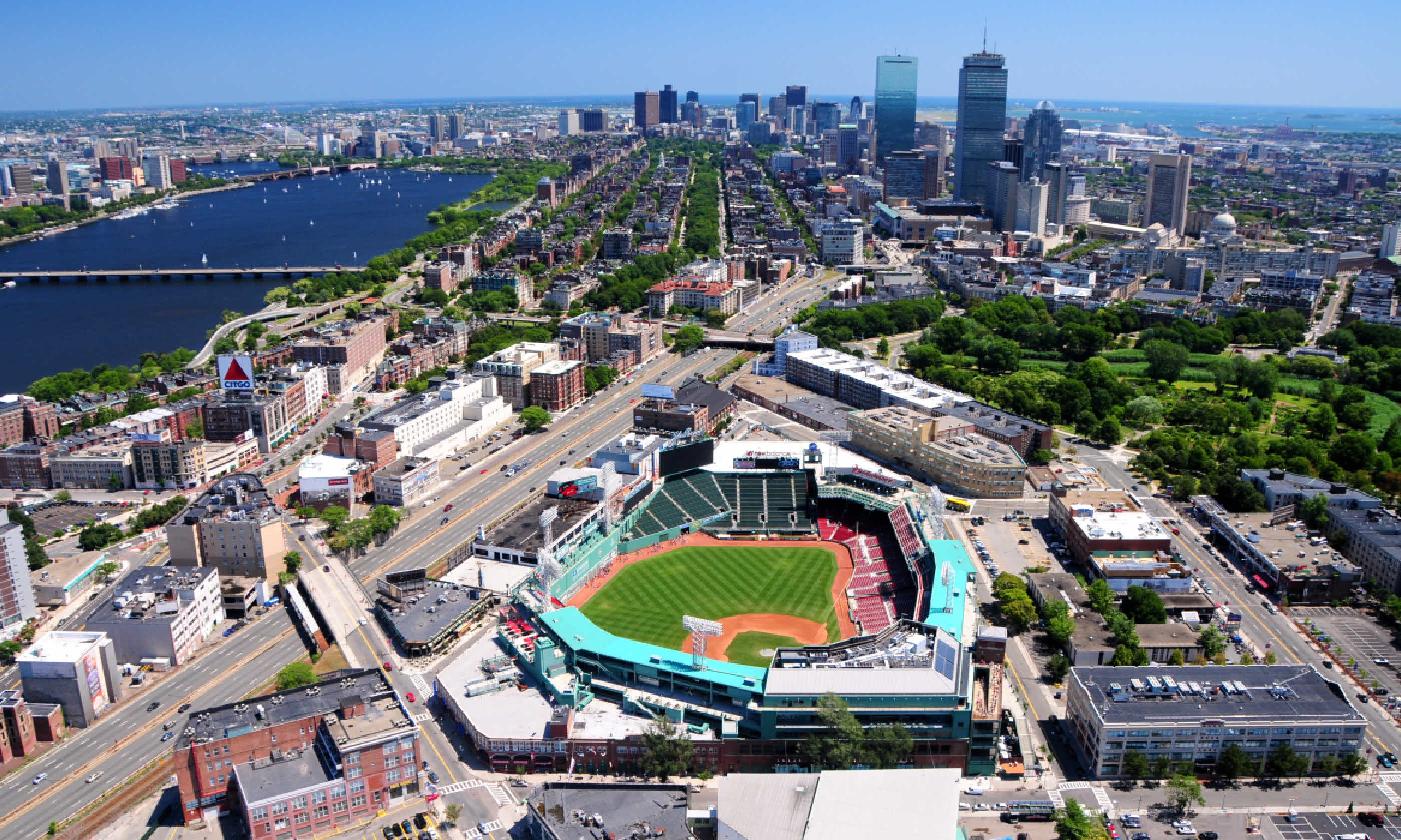 Aerial view of Fenway Park, Boston (Shutterstock)