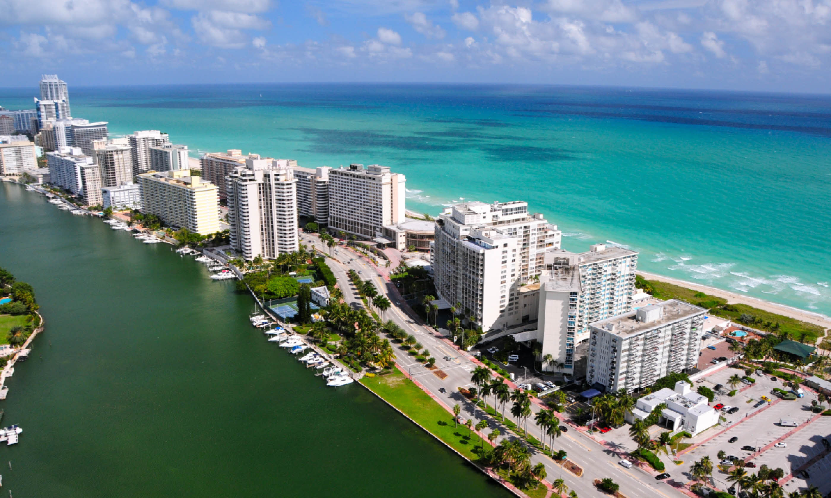 Aerial view of Miami South Beach, Florida (Shutterstock)