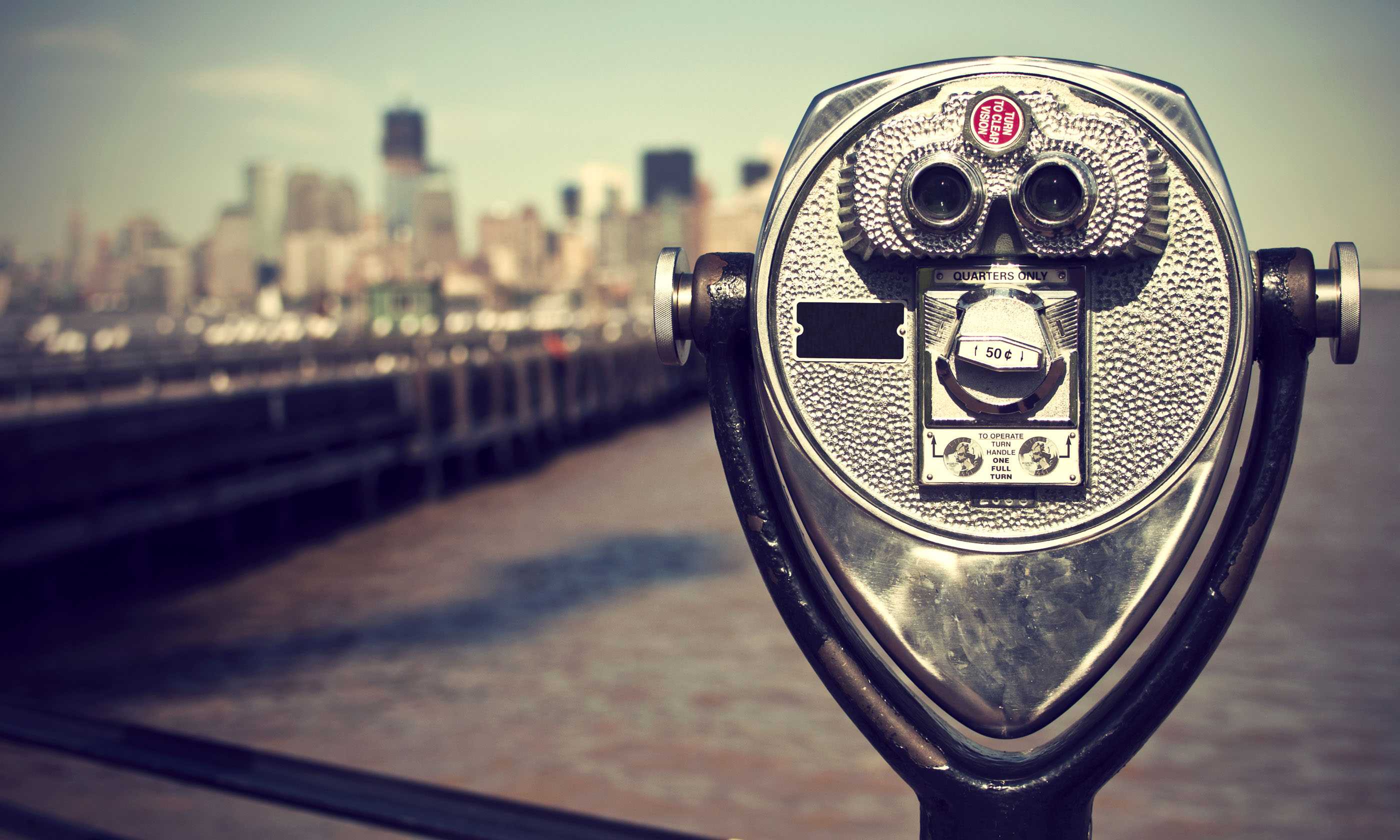Tourist binoculars, Liberty Island (Shutterstock: see credit below)