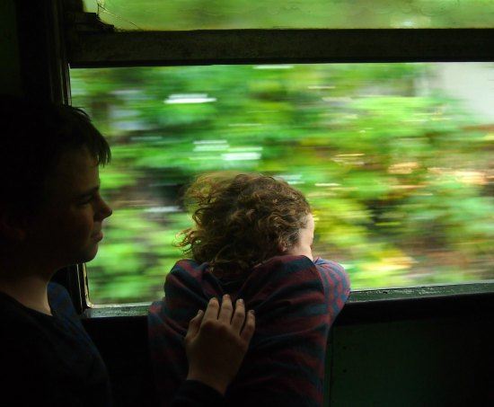  The train from Sri Lanka's Bandaranaike airport, Colombo, to the beaches.