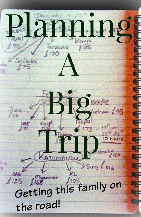 Planning a big trip. How we get our family on the road for months at a time and tips on planning travel for your family.