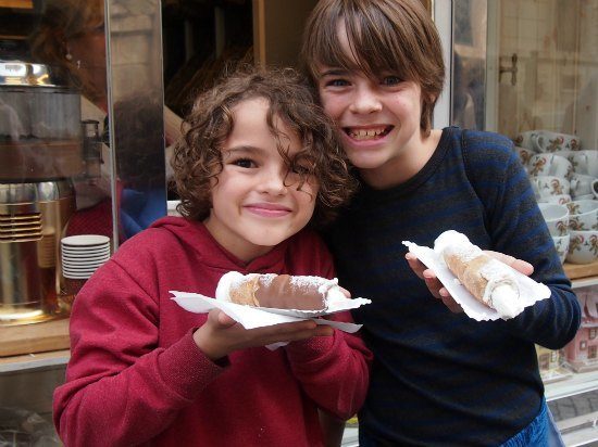 chocolate coated cream filled ginger bread in Prague, Czech Republic