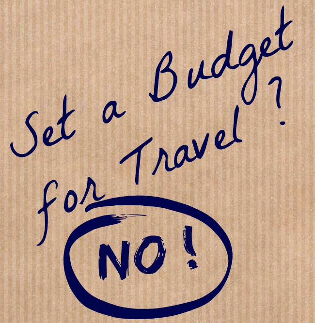 set a budget for travel