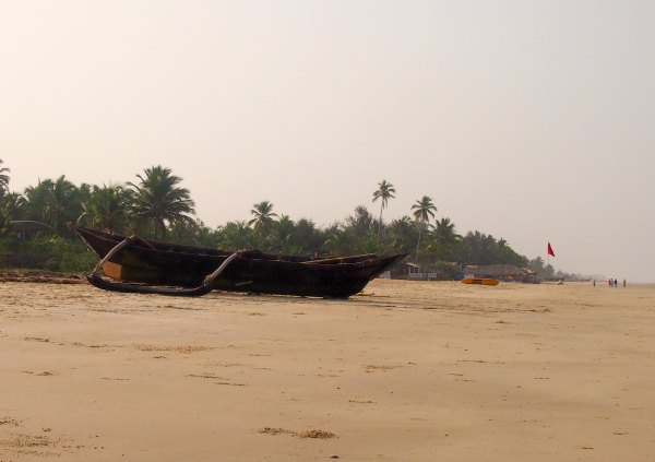 Fishing boat colva beach south goa