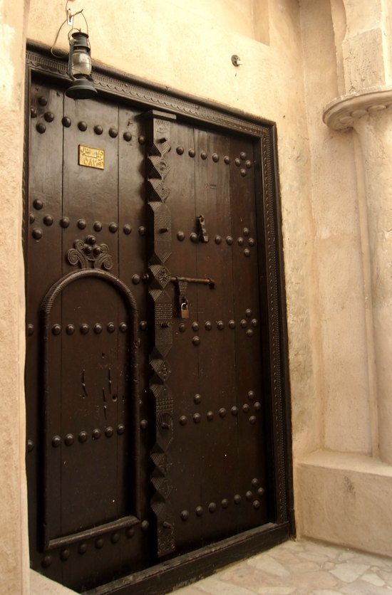 Doors traditional mirati home in Old Dubai