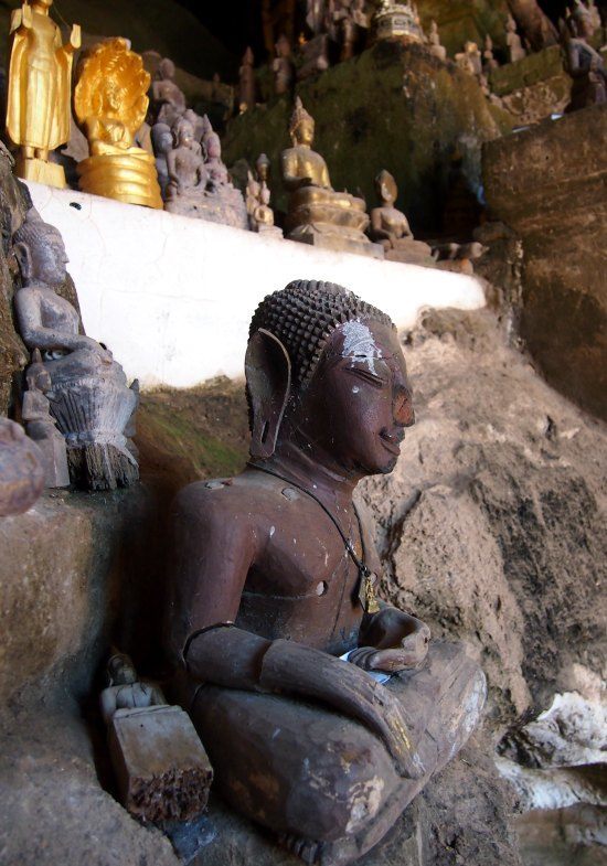 Buddha at Pak Ou Caves Luang Prabang