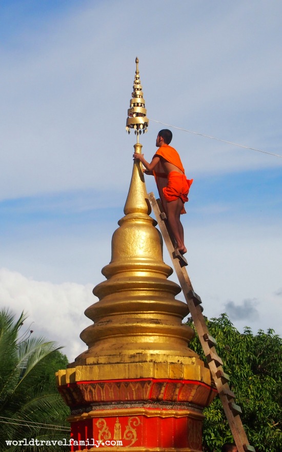 Monk at Monastery Luang Prabang Laos