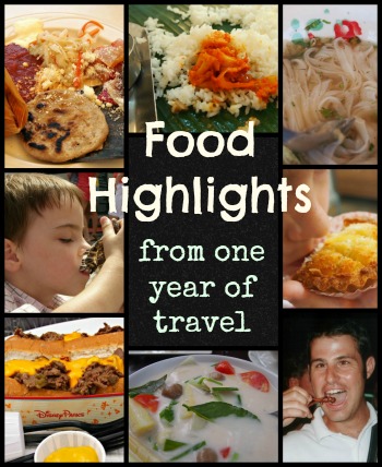 Food Highlights from one year of travel