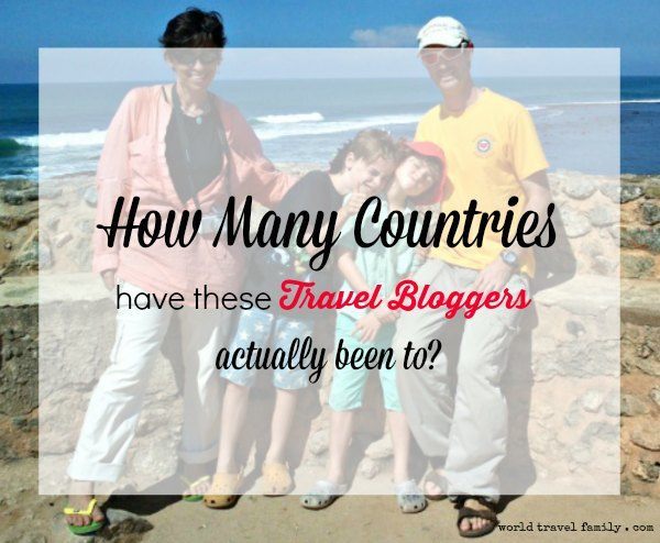 how many countries have travel bloggers been to