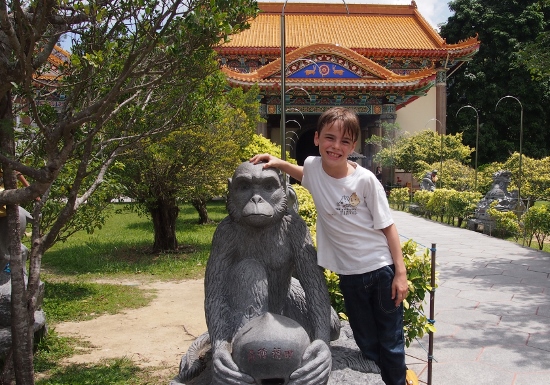 Monkeys at Kek Lok Si Malaysia.