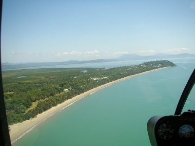 Port Douglas from a helicopter