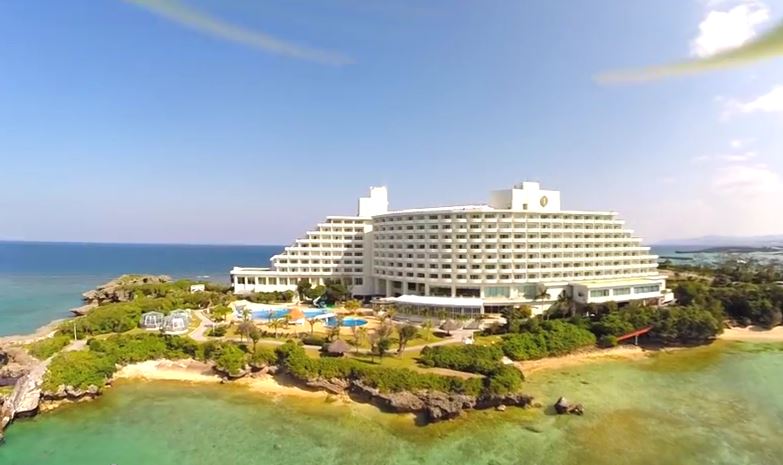 ANA Intercontinental Manza Beach Resort Morning View from Drone