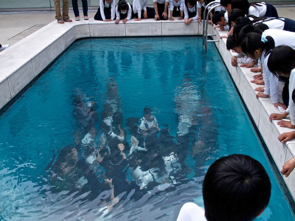 The Swimming Pool at 21st Century Museum of Contemporary Art in Kanazawa (photo:  nhayashida/flickr)