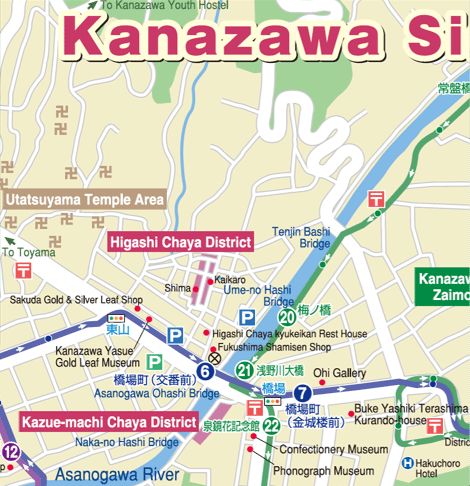 Higashi Chaya Map