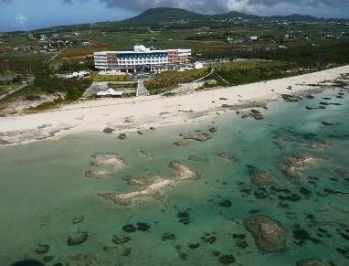 Cypress Resort Kumejima view from air