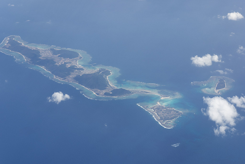 Iheiyajima Island - Okinawa from Jetstar plane