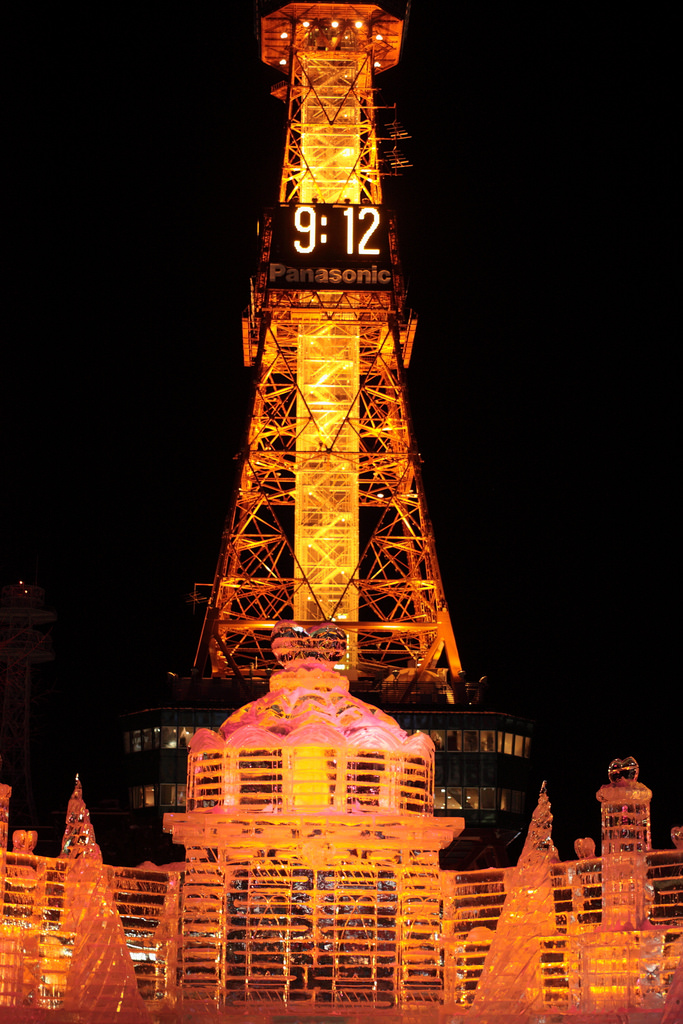 Sapporo Snow Festival - TV Tower and Palace of the Heart @ Odori-chome venue