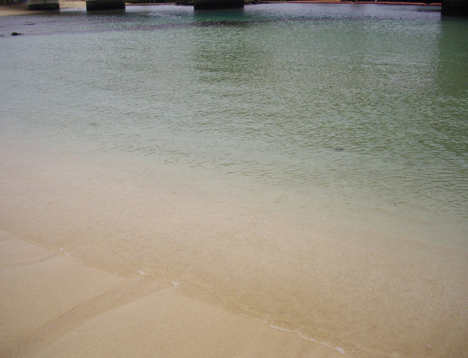 Naminoue beach crystal clear waters