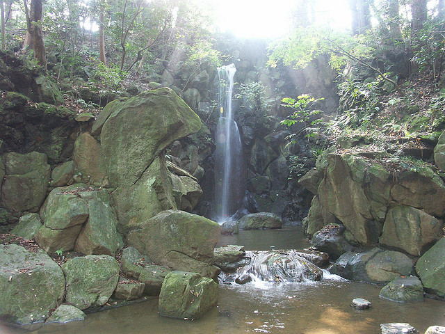Naritasan Park waterfall