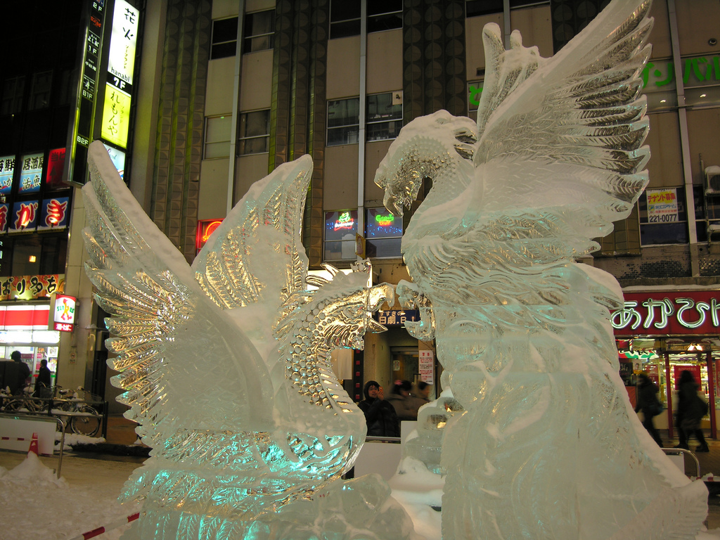 Sapporo Snow festival ice sculpture