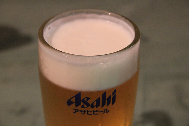 Asahi beer in Shinjuku