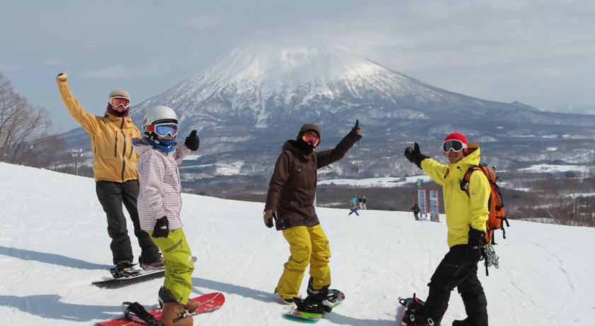 Niseko Village Snowboarders