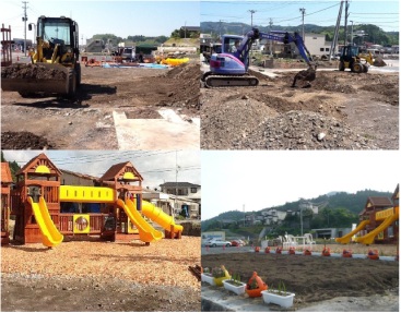 Playground of hope project - Shishiori neighborhood in Kesen-numa city, Iwate prefecture, suffered enormous damage from not only the tsunami but also a terrible fire (photo: playgroundofhope.org)