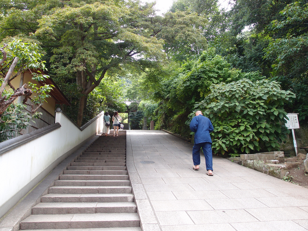 Engaku-ji Temple stairs at Kita-Kamakura