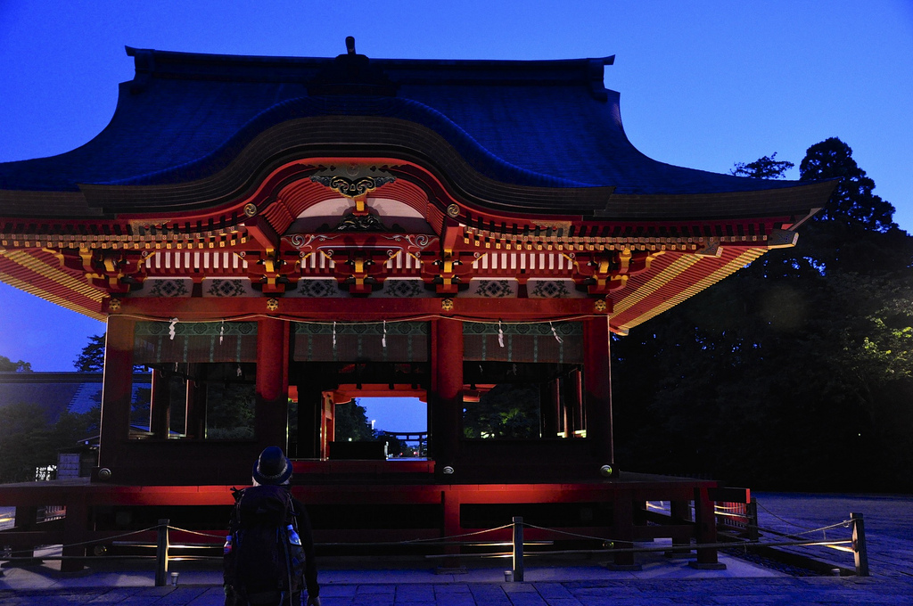Kamakura temple at dawn